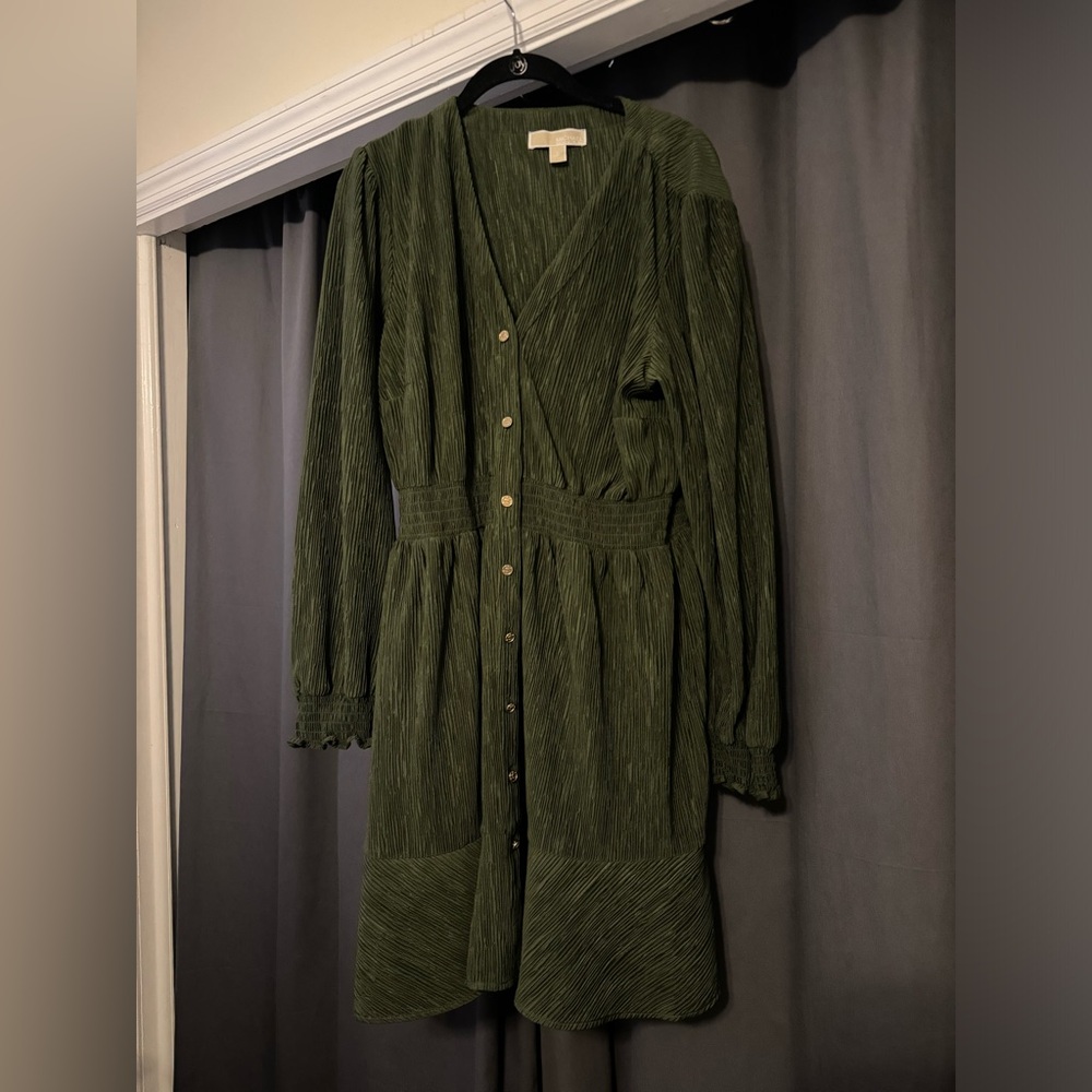 Green Michael Kors Holiday Dress